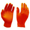 Heavy Duty Orange Nitrile Gloves X-Large Disposable pack of 50 - JEFGLNIO-50XL