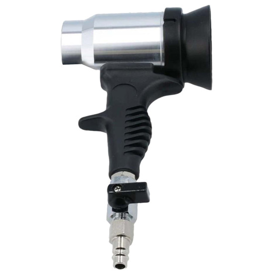 Heavy Duty Pneumatic Air Blow Gun with Rubber Nozzle + 10 Free Cleaning Wipes