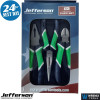 JEFPLIGENH-03 3pc Hi-Vis Plier Set CR-V Side Cutter Long Nose Combo