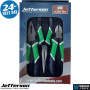 JEFPLIGENH-03 3pc Hi-Vis Plier Set CR-V Side Cutter Long Nose Combo