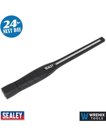 Sealey LED3604 Rechargeable 360° Slim Inspection Light 8W & 1W SMD LED - Black