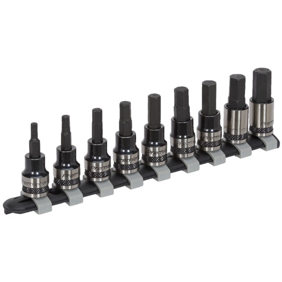 Sealey Premier AK7986 3/8″ Drive Hex Bit Set – 9pc Black Series