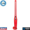 Sealey LED3604R Rechargeable 360° Slim Inspection Light 8W & 1W SMD LED - Red