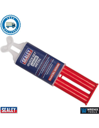 Sealey SCS380 Liquid Metal 25ml Quick Set Automotive Metal Repair Compound