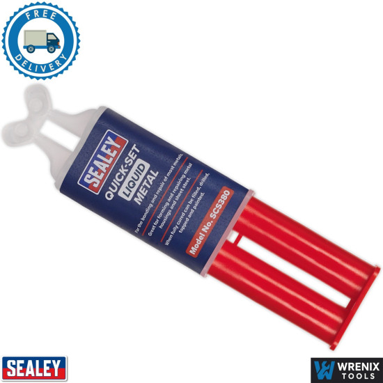 Sealey SCS380 Liquid Metal 25ml Quick Set Automotive Metal Repair Compound