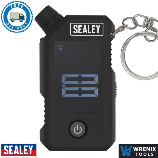 Sealey TSTPG12 Digital Tyre Pressure and Tread Depth Gauge with LED Display