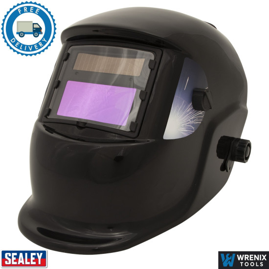 Sealey S01001 Professional Auto Darkening Welding Helmet shade 9-13 for safety