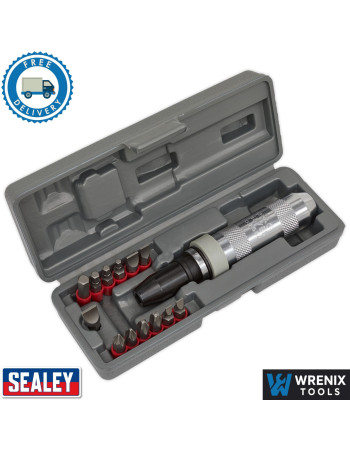 Sealey AK208 Impact Driver Set 1/2" Square Drive 15pc Premier Range