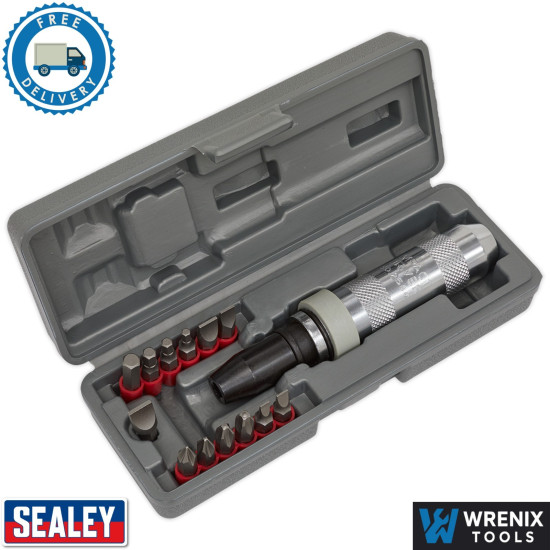 Sealey AK208 Impact Driver Set 1/2" Square Drive 15pc Premier Range