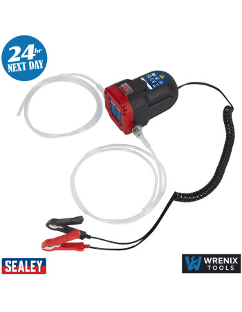 Sealey TP9312 Engine Oil & Diesel Transfer Pump 12V Battery Portable Size