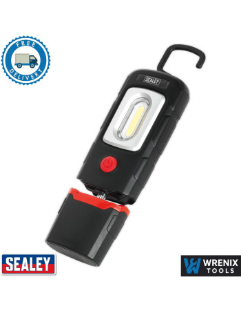 Sealey LED3601 360 Degree Rechargeable Inspection Light 3W COB Work Lamp