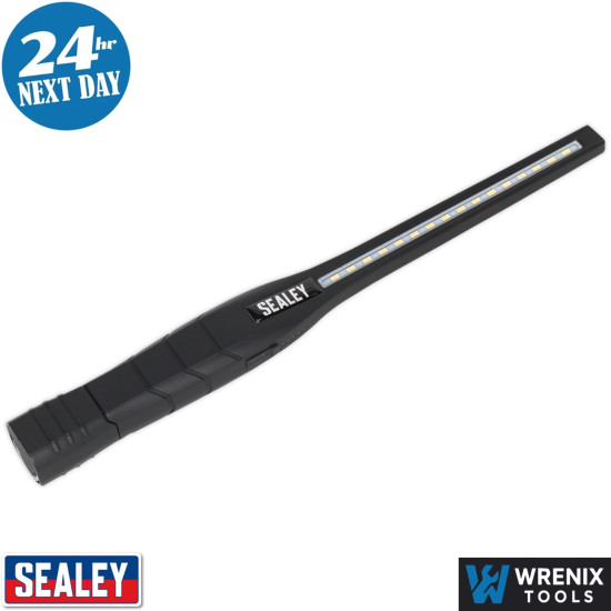 Sealey LED3604 Rechargeable 360° Slim Inspection Light 8W & 1W SMD LED - Black