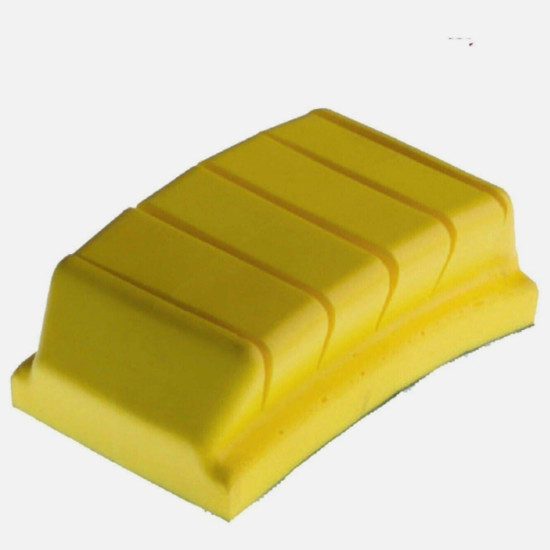 Flexible Softback Yellow Sanding Block Ergonomic Sanding Tool with Free Spreader