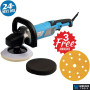 CC1-POLISHERKIT 1200W Car Polisher Kit Buffer Sander with 3 Free Abrasive Discs